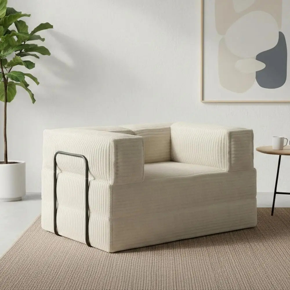 Convertible Corduroy Sleeper Sofa