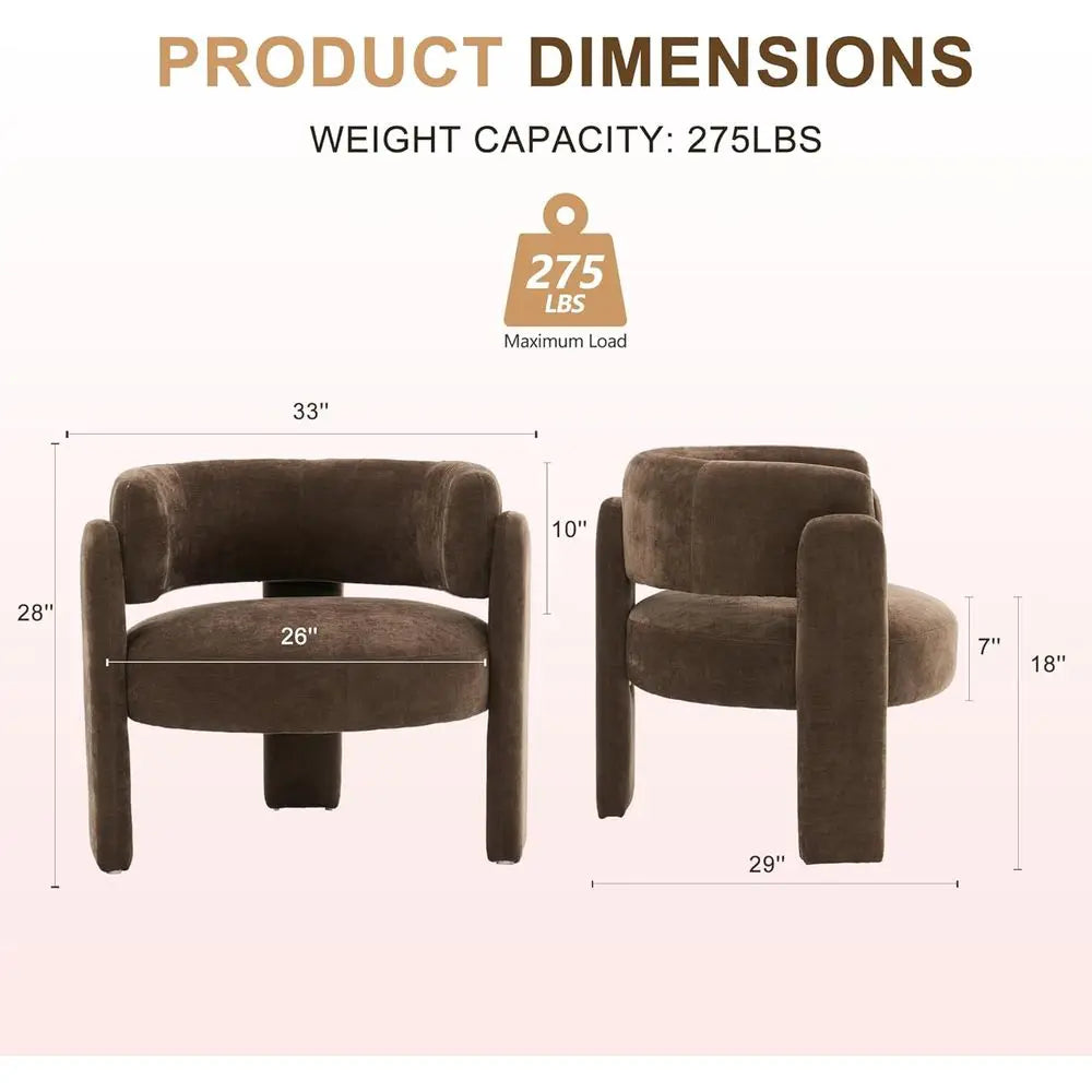 Modern Barrel Accent Chair