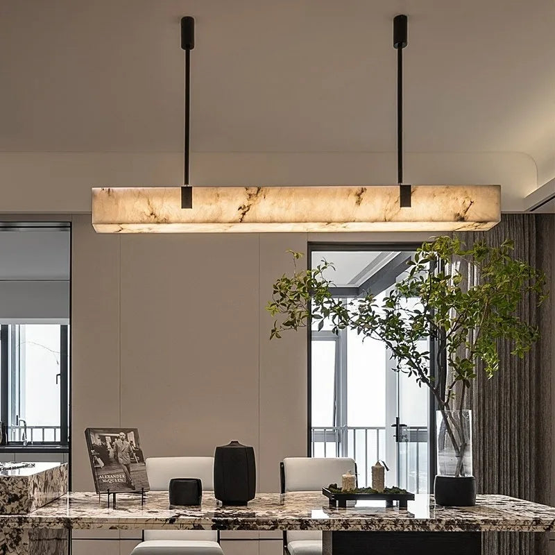 Marble Linear Pendant Light