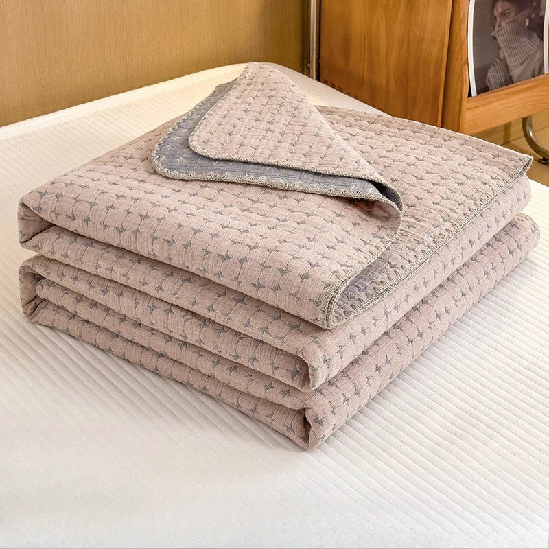 Cotton Gauze Summer Quilt Blanket