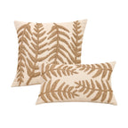 Boho Leaves Embroidered Pillowcase Cover