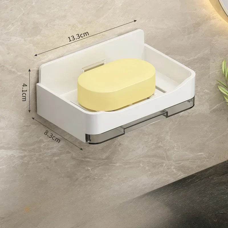 Punch-Free Double Drain Soap Holder