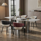 Microfiber Leather Upholstered Dining Chairs