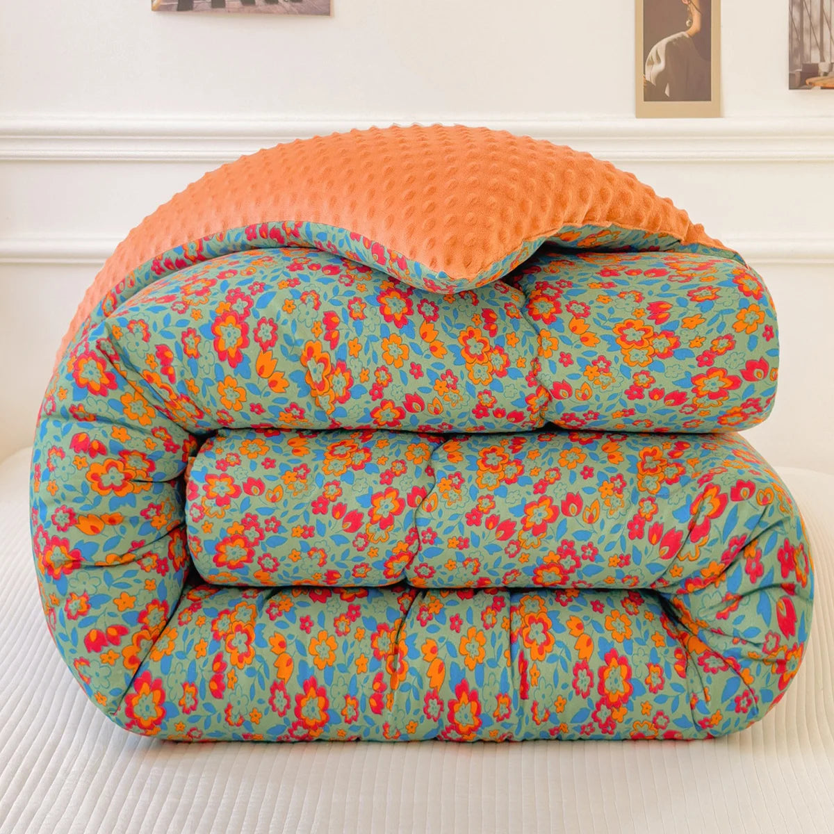 Floral Winter Quilt Comforter