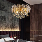 Luxury Crystal Lotus Pendant Light