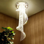 Spiral Crystal Staircase Chandelier