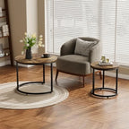 Rustic Round Nesting Table Set