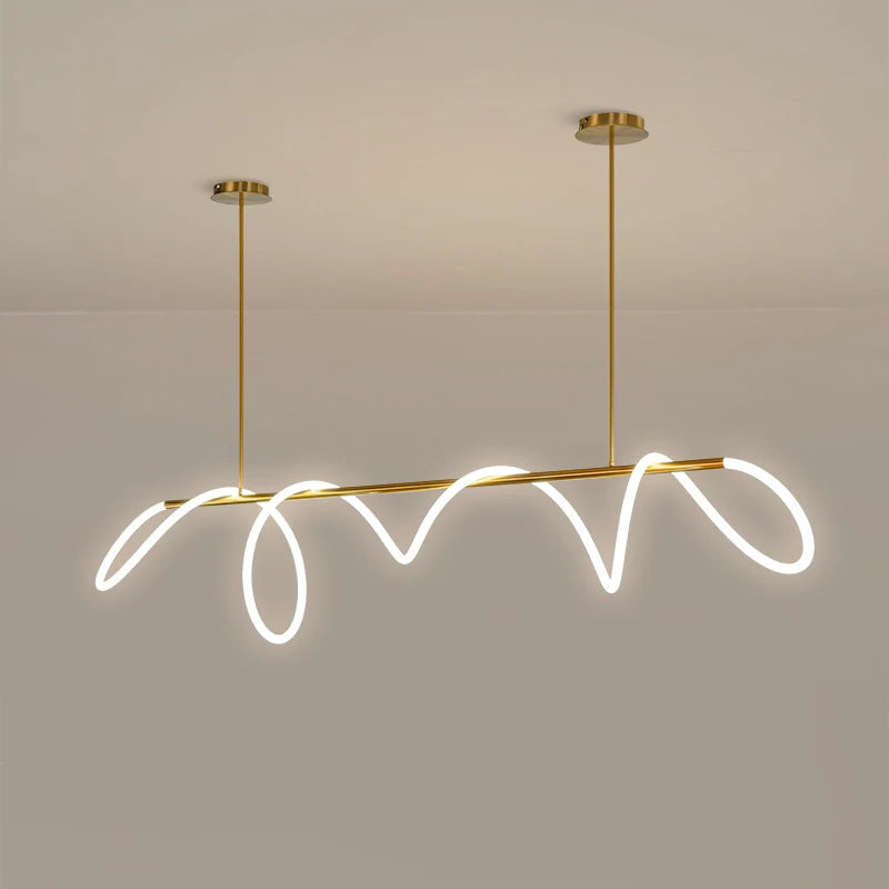 Modern Minimalist Hose Chandelier