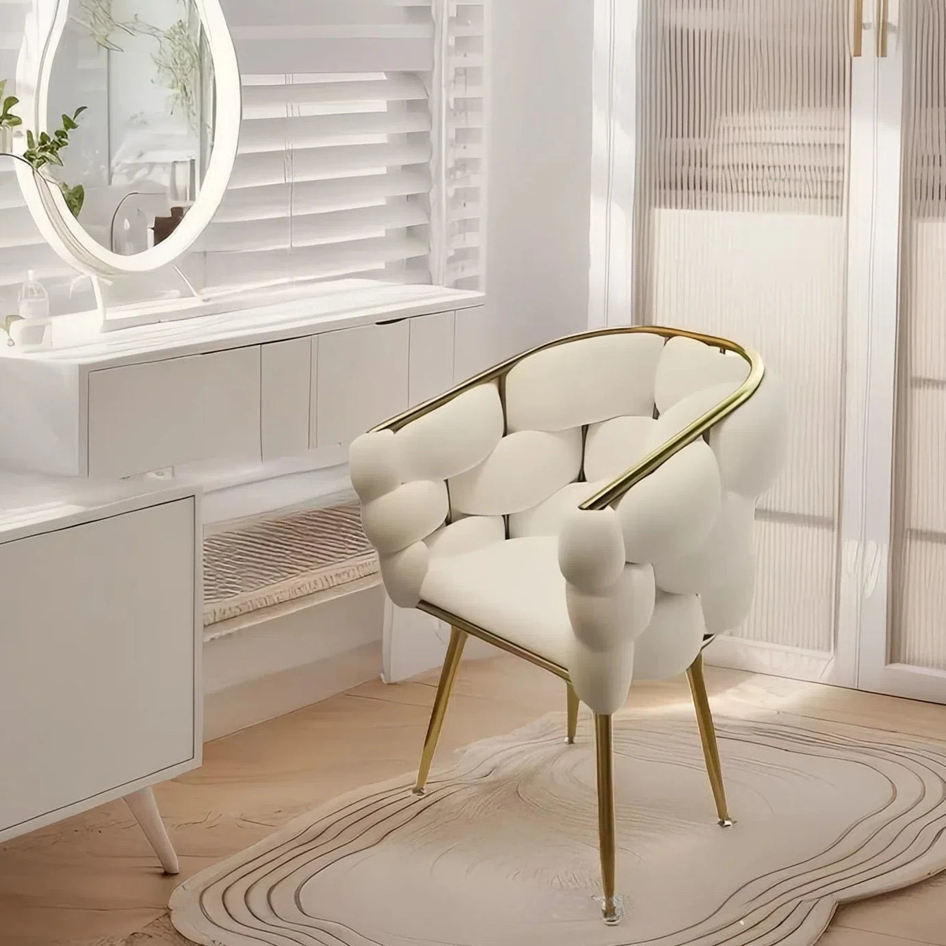 Modern Makeup Chair Bench