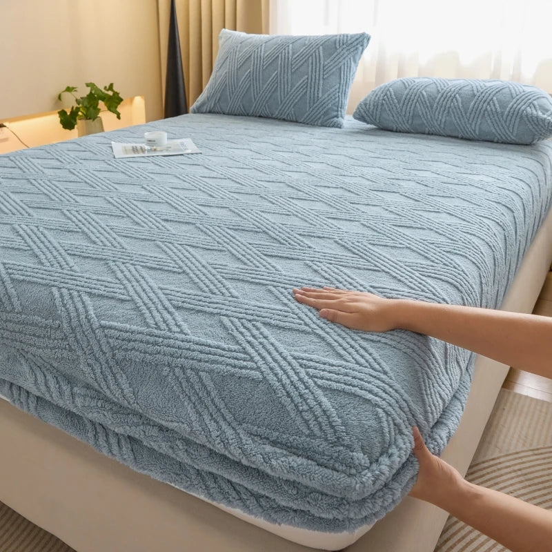 Cozy Fleece Thermal Fitted Bedsheet