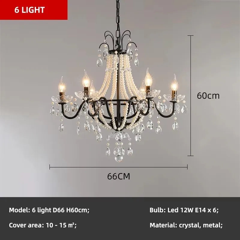 Gold Crystal Candle Chandelier Luxury