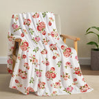 Cozy Wildflower Plush Throw