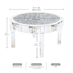 Crushed Diamond Mirrored Table