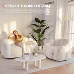 Floral Faux Fur Bean Bag