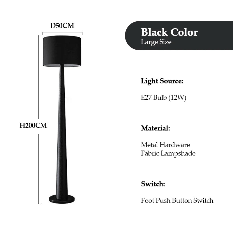Luxury Wooden Floor Lamp