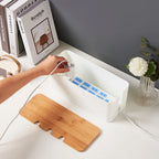 Wooden-Style Cable Management Box