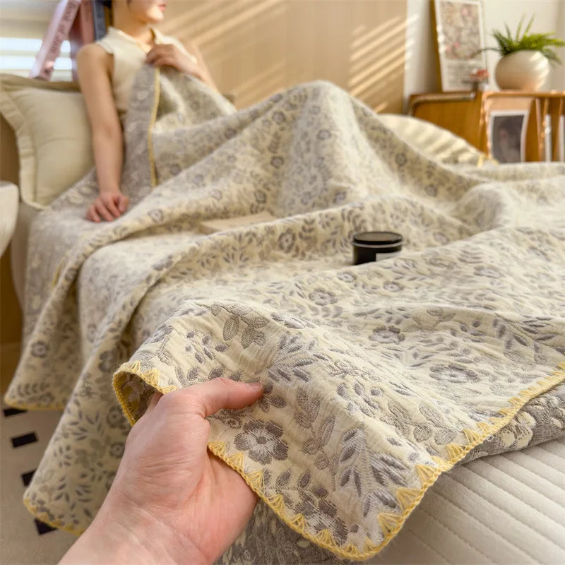Cotton Gauze Summer Quilt Blanket