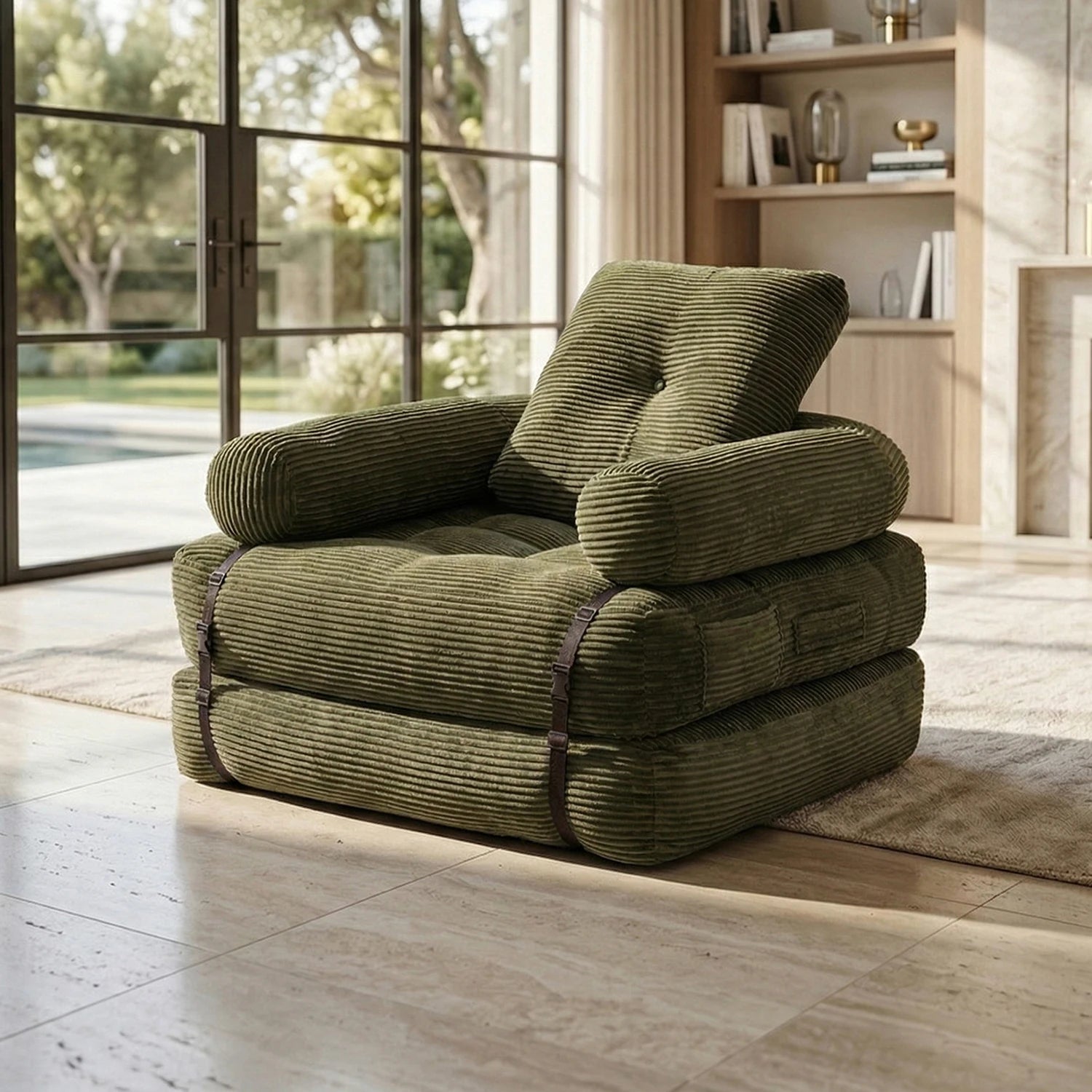 70" Minimalist Modular Sofa Bed