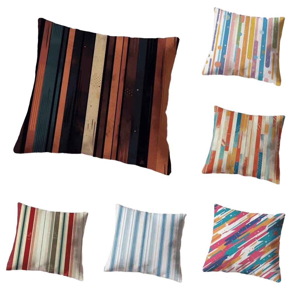 Premium Reversible Striped Cushion