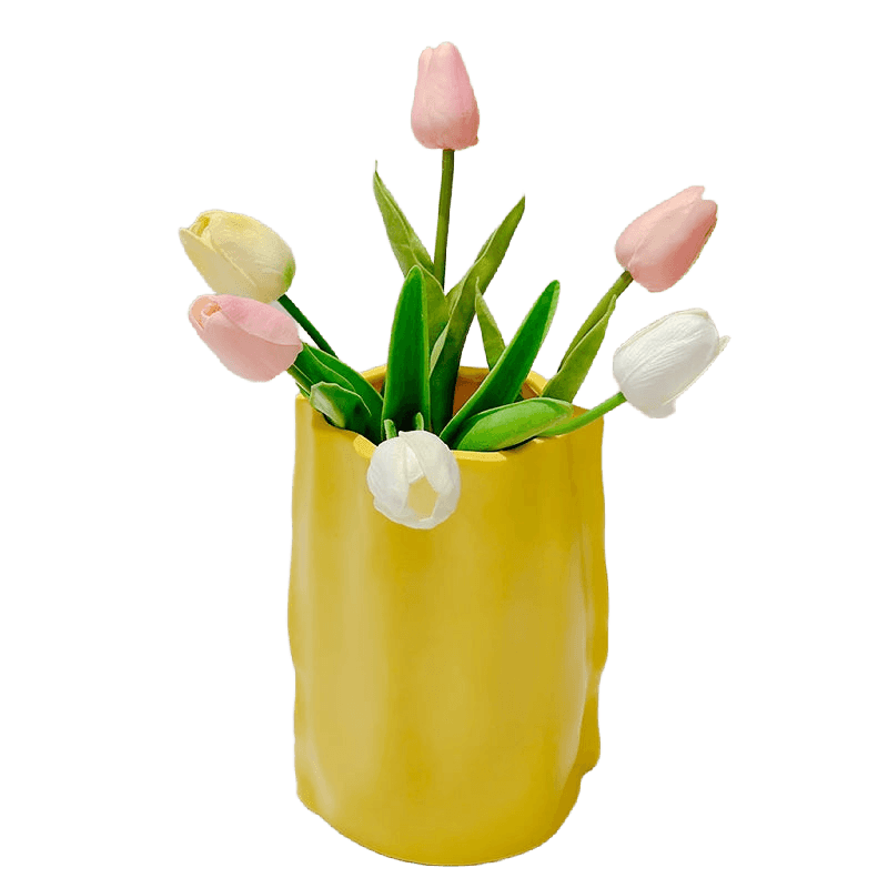 French Cream Modern Flower Vase