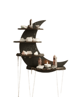 Moon Shaped 4-Tier Wall Shelf