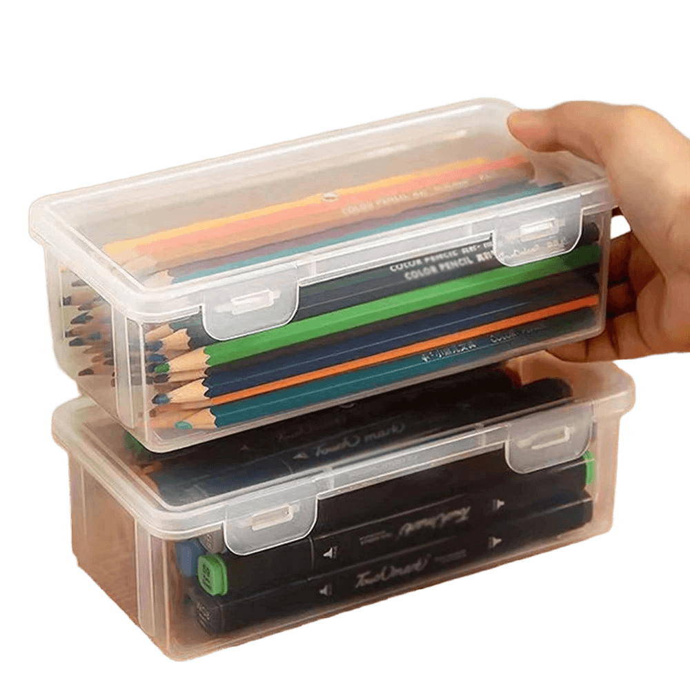 Large Capacity Translucent Pencil Case