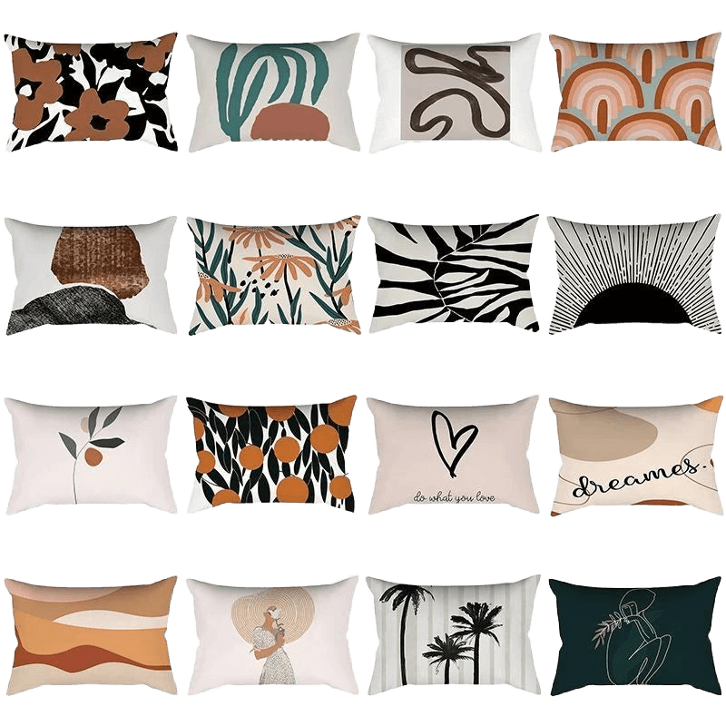 Stylish Nordic Printed Lumbar Cover