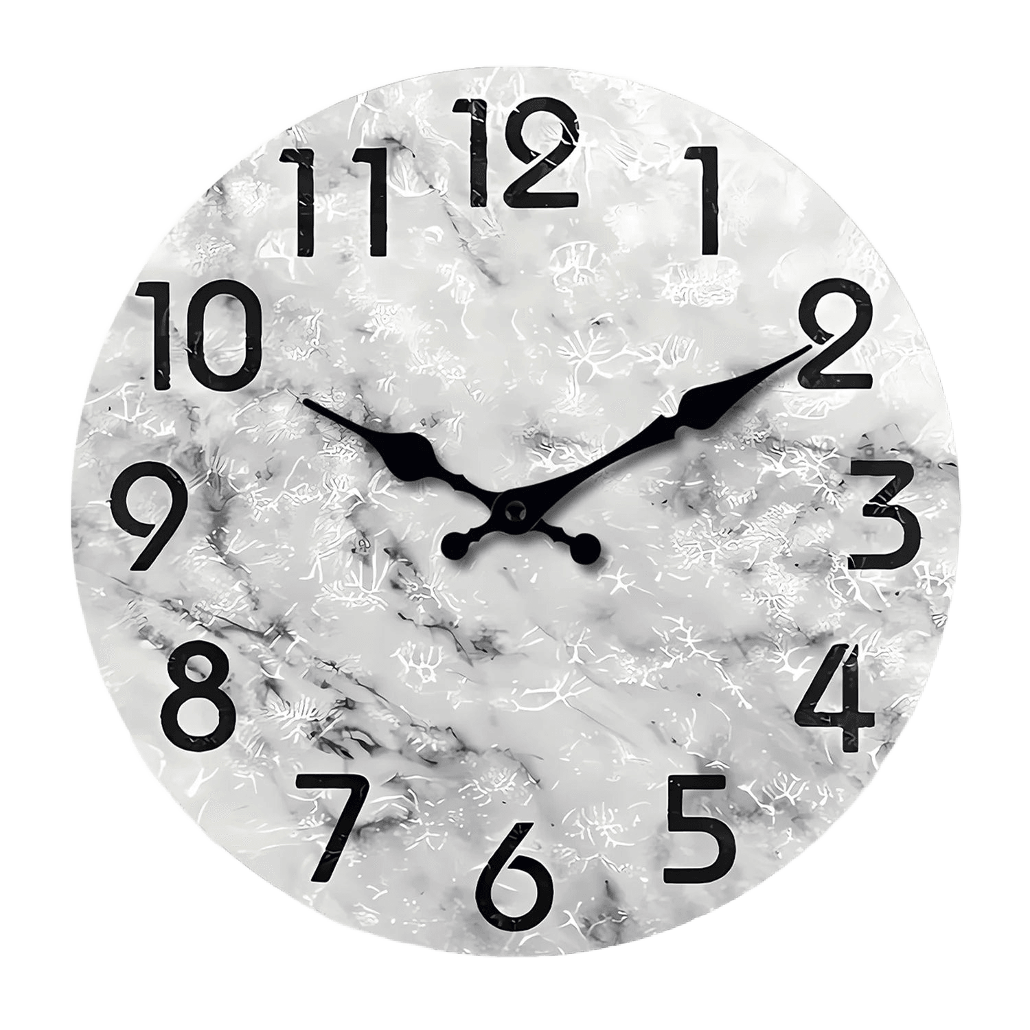 Marble Pattern Silent Wall Clock