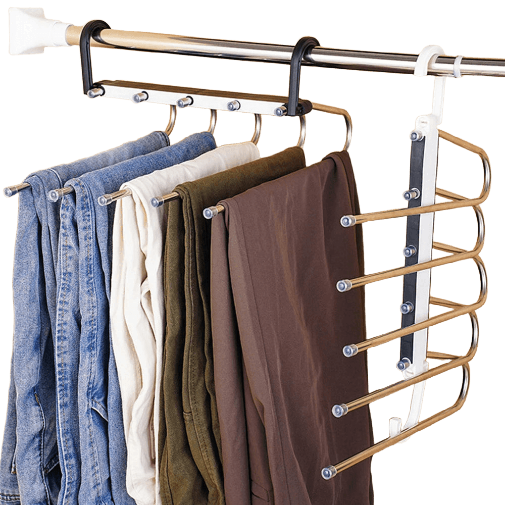 Space-Saving 5-Tier Pants Hanger