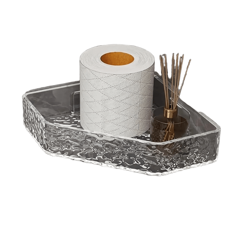 Clear Bathroom Corner Shelf Organizer