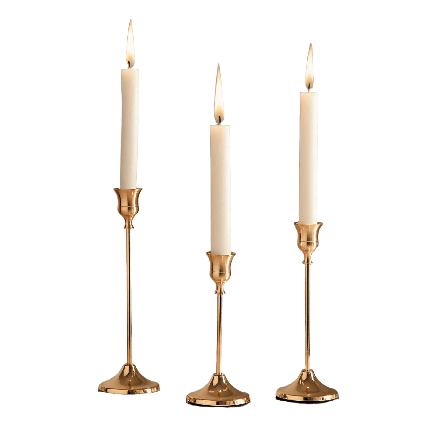 Elegant Metal Candle Holder Set