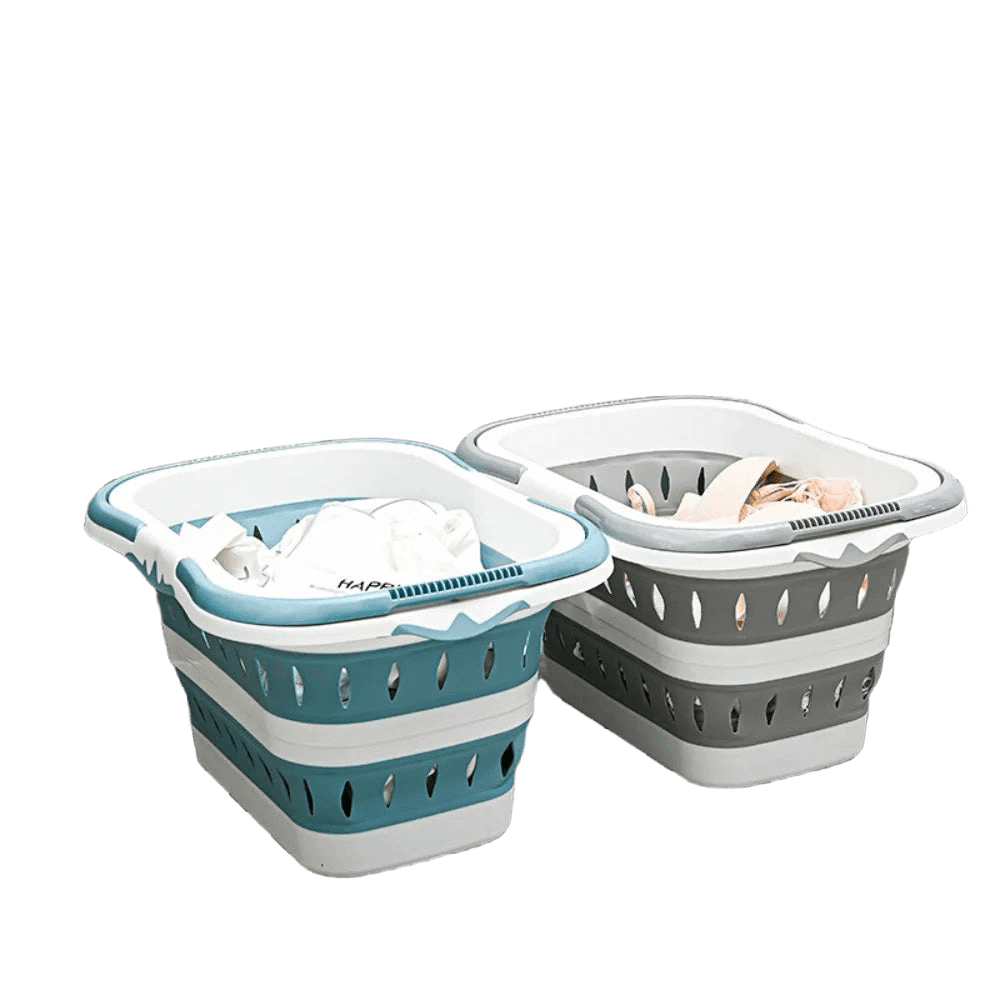 Space-Saving Collapsible Laundry Basket