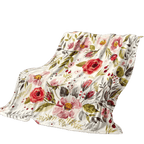 Cozy Wildflower Plush Throw