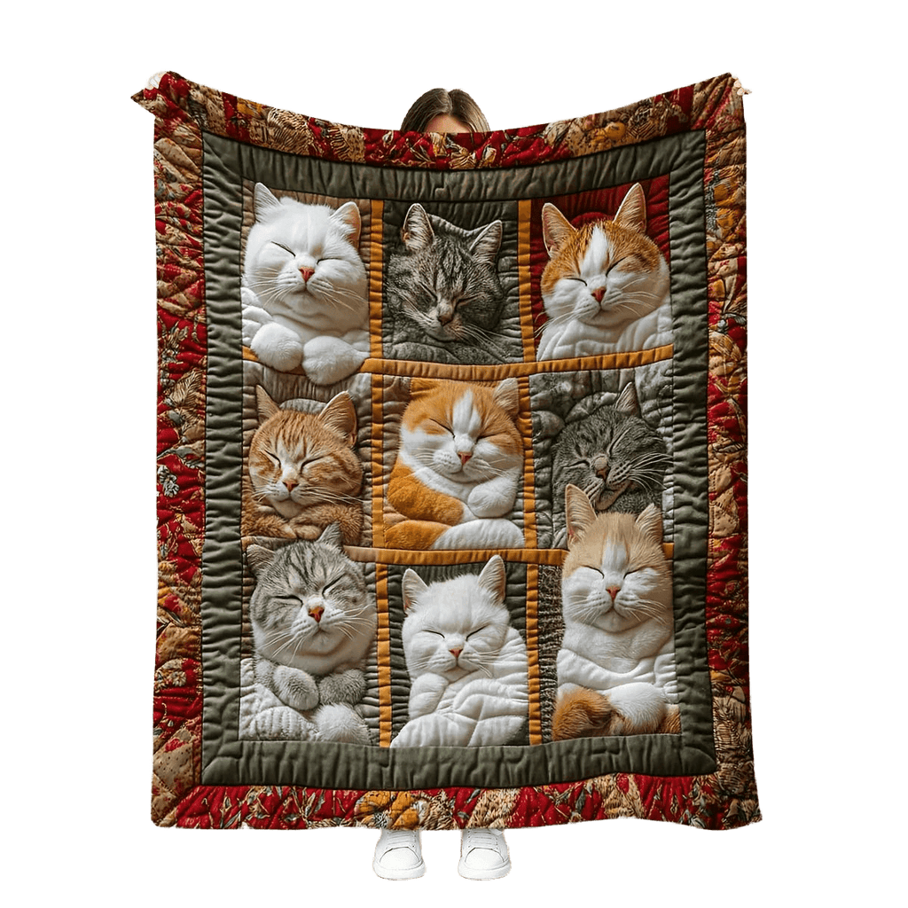 Soft Cat Fleece Throw Blanket